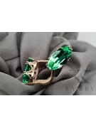 Earrings Vintage Jewlery Emerald Original Vintage 14K Rose Gold vec021r